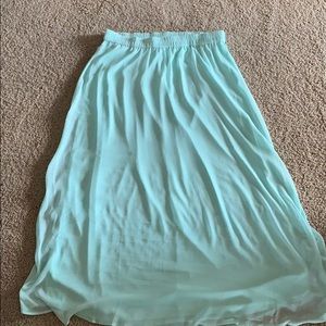 Aqua Maxi Skirt